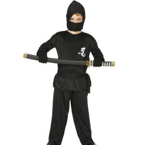 Kostymesett barn - Svart Ninja