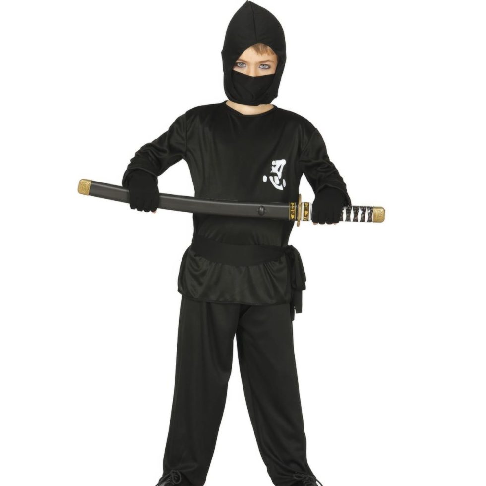 Kostymesett barn - Svart Ninja