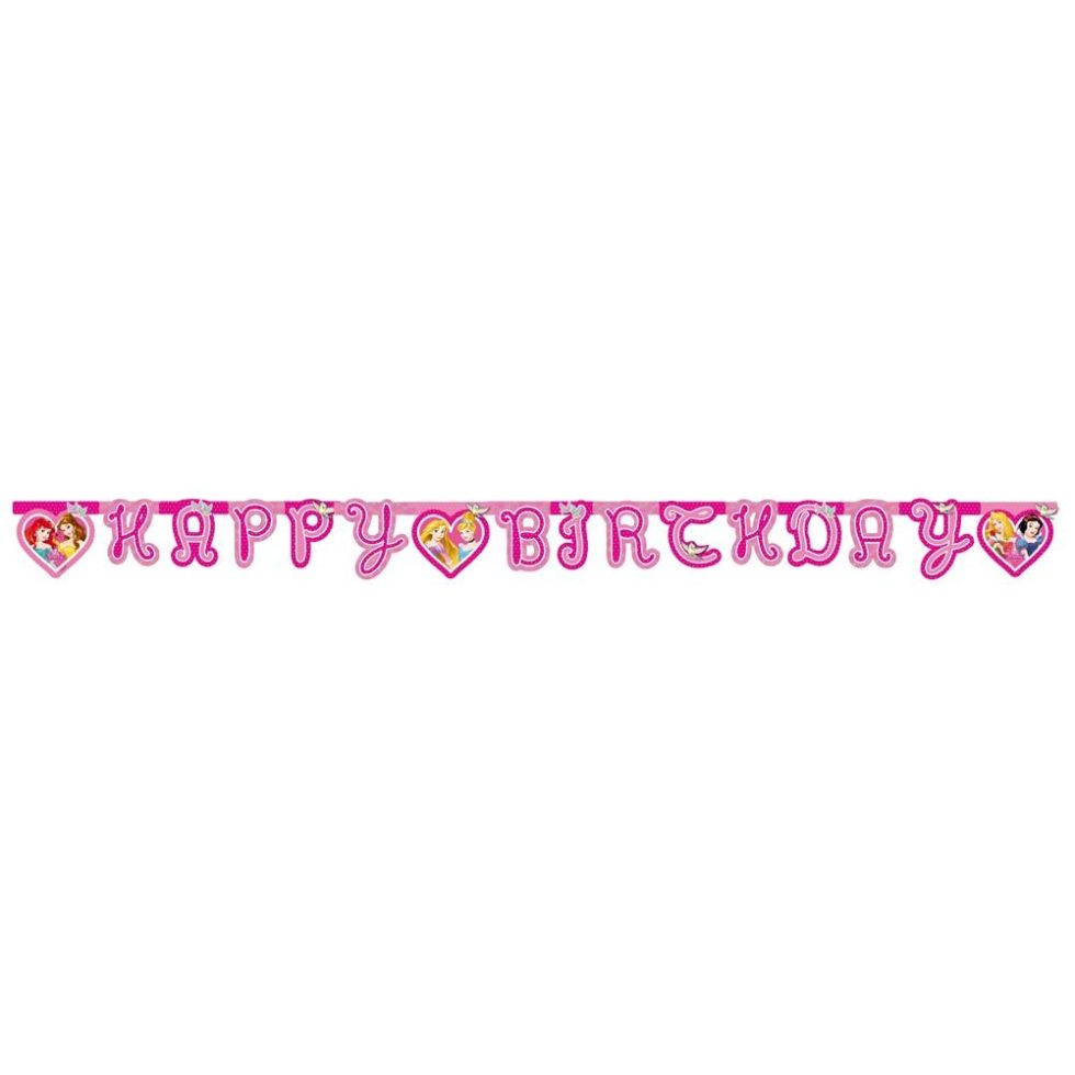 Bursdagsbanner - Disney prinsesser