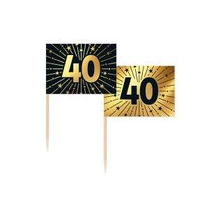 Cocktailpinner, 40 år - 50 stk