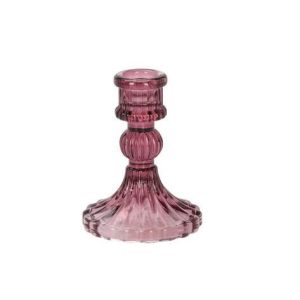 Lysestake til kronelys - Dusty rose
