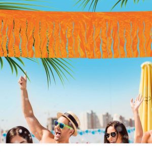 Girlander tassel, Oransje plastikk - 25 meter