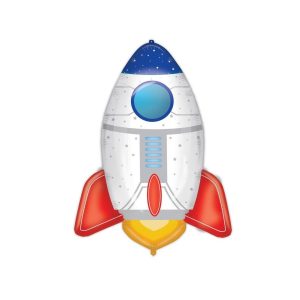 Folieballong, rakett - 75 cm