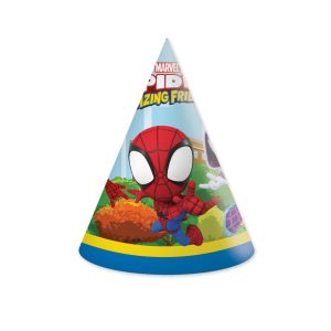Partyhatter, Spidey - 6 stk