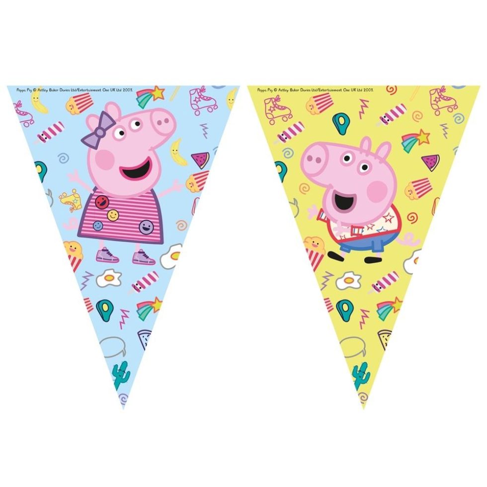 Flaggbanner - Peppa Gris