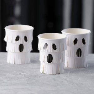 Frynsete Pappkopper, Spøkelse – 8 stk