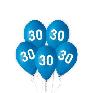 Ballonger blå, 30 - 5 stk
