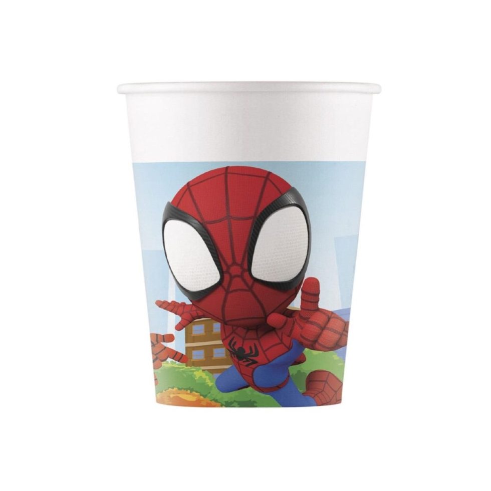 Pappkopper, Spidey - 8 stk