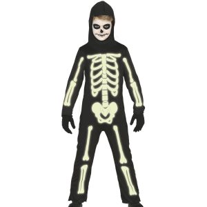 Kostymesett barn - Selvlysende skjelett
