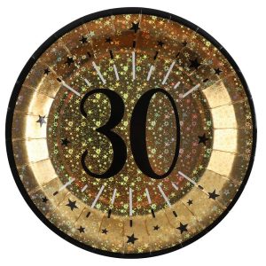 Papptallerkener 30 år – 10 stk