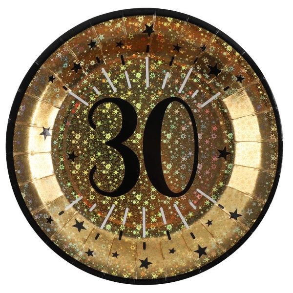Papptallerkener 30 år – 10 stk