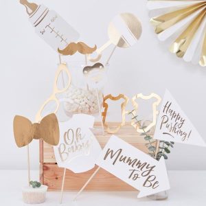 Photoboothsett, Babyshower - 10 deler