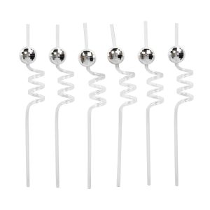 Sugerør Discokule - 6 stk