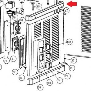 SPM Sorby/Frosty, Plastprofil sidedeksel øvre - svart