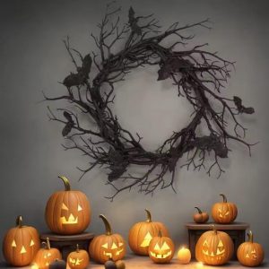 Krans, 40cm - Flaggermus