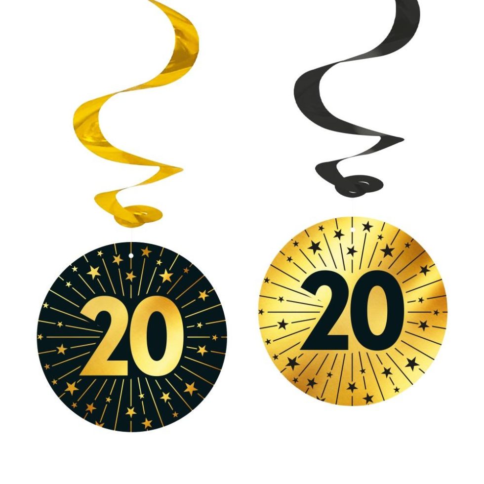 Hengende dekor, 20 år - 4 stk