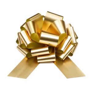 Gavesløyfe - Metallic gull XL - 40 cm