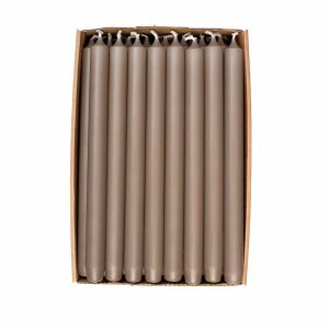 Kronelys, 1 stk - Taupe