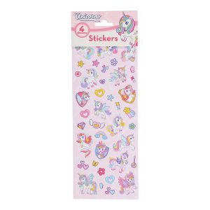 Klistremerker, Enhjørning - 4 Ark