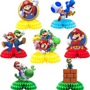 Bordpynt honeycombs, Supermario - 7 deler