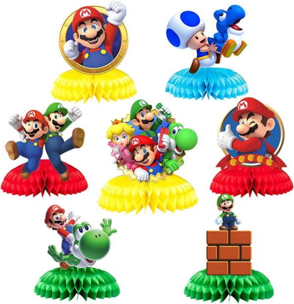 Bordpynt honeycombs, Supermario - 7 deler