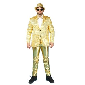 Kostyme - Paljettjakke gull