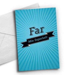 Kort - Far - Min superhelt