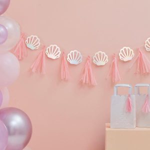 Girlander tassel, Skjell - Rosa