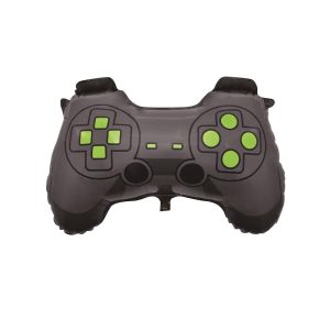 Folieballong, håndkontroll gaming grå - 69 cm
