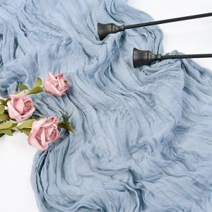 Gauze organisk bordløper, dus blå - 2,7 meter