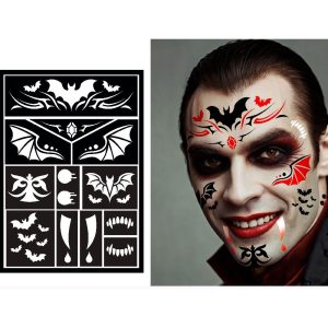 Stensiler til ansiktsmaling - Vampyr