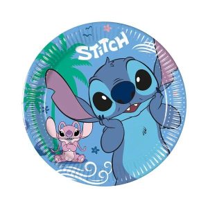 Papptallerkener 19,5cm, Stitch - 8 stk