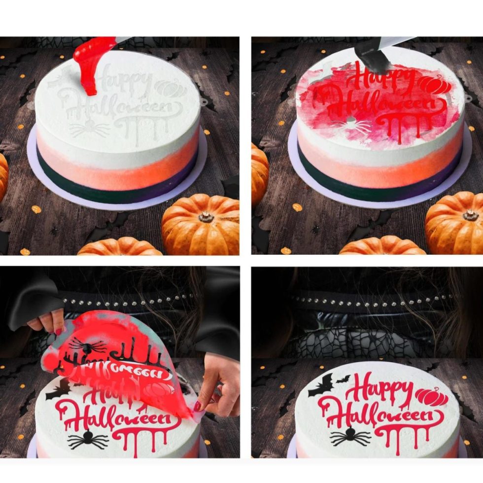 Kakestensil, 25 cm - Happy Halloween