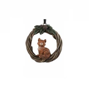 Julepynt, krans med rev - 1 stk