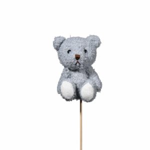 Bamse på pinne, 9 cm - Blå