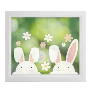 Klistremerker til vindu - Påskehare