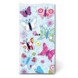Papirlommetørkler, Sommerfugler - 10 stk