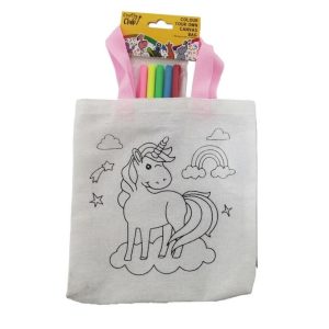 Gjenbruksnett med tekstiltusjer - Enhjørning