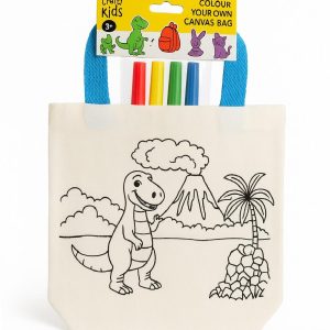 Gjenbruksnett med tekstiltusjer - Dinosaur