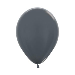 Ballonger grafitt mørk grå, 12 cm - 50 stk
