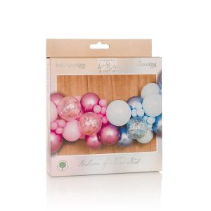 Ballongbue eksklusiv, gjør det selv - Lys rosa og lys blå