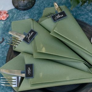 Bordkort med klype, blå og svarte tavler - 12 stk