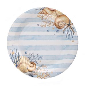 Papptallerkener, Skjell – 10 stk