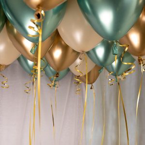 Ballonghimmel gjør det selv, green blush - 30 ballonger