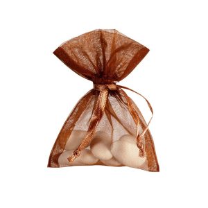 Gaveposer tyll, kobber - 10 stk