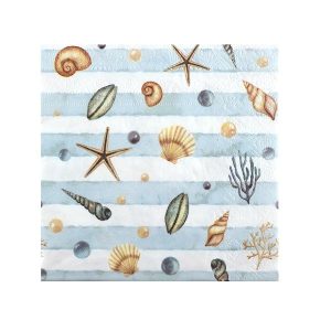 Servietter, Skjell – 20 stk