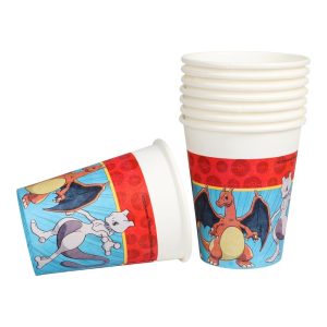 Pappkopper, Pokemon rød og blå - 8 stk
