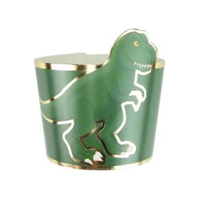 Snacksbeger rund, dinosaurer - 8 stk