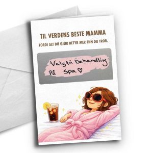 Kort med skrapefelt - Verdens beste mamma