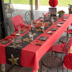 Premium duk på rull, 10m - rød